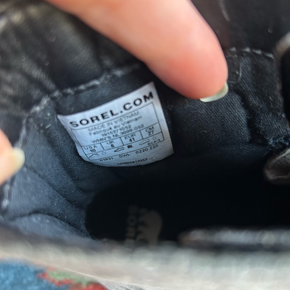 Waterproof Sorel Gray Ankle Boots Size 10 Excellent Condition - Picture 5 of 7